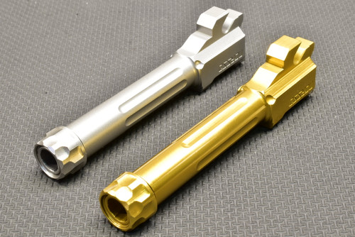 N320 Sub Compact 3.6" 9mm Threaded Barrel, Gold Tin, Level 2 "Blemished and Fluting" Read Description