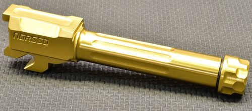 N320 Sub Compact 3.6" 9mm Threaded Barrel, Gold Tin, Level 2 "Blemished and Fluting" Read Description