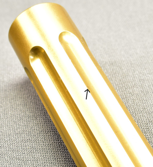 N320 Full Size 4.7" 9mm Geo Bull Barrel Barrel, Gold Tin, Level 2, "Blemished" Read Description