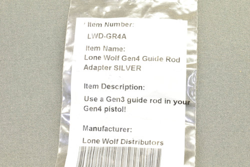Lone Wolf Gen4 Guide Rod Adapter SILVER