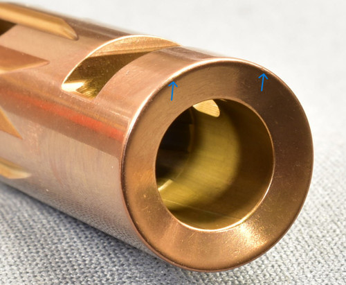 N365XL 3.7" 9mm Volcano Triple Port Bull Barrel, Copper, Level 2, "Blemished" Read Description
