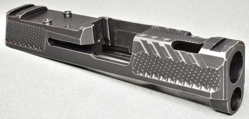 P365/365X Rail EDC C, RMRcc Cut, Battle Hardened Black, "Overstock"