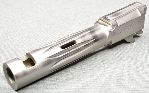 N365XL 3.7" 9mm Volcano Triple Port Bull Barrel, Stainless Polished Finish