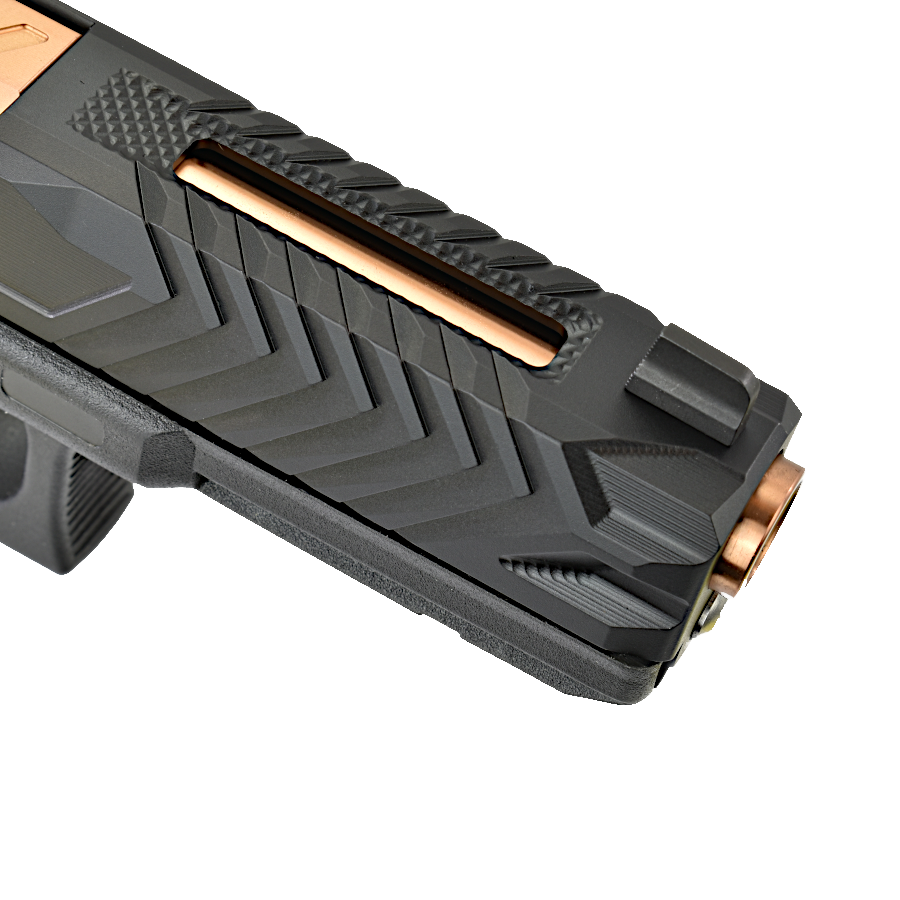 N17 Piranha Ported for Glock 17 Gen 3, 4, RMR cut, Black - NORSSO