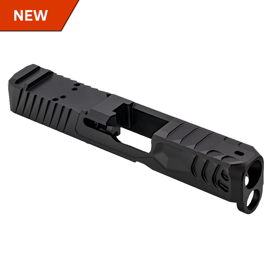N26BN Reptile EDC Slide for Glock 26 Gen 3-5, RMR cut, Black - NORSSO