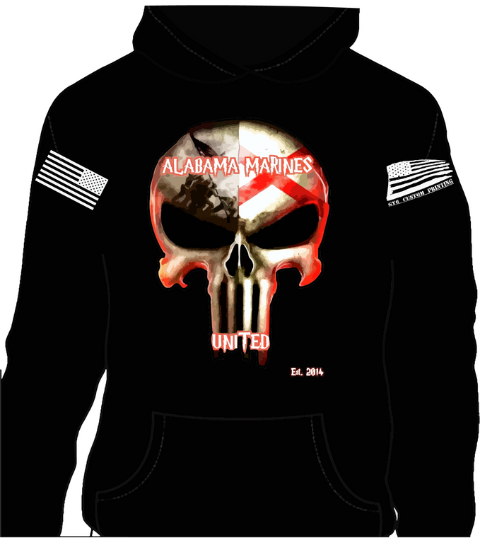 Alabama Marines United Hoodie (free shipping)