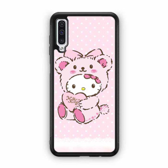 Pink Cute Hello Kitty Bear Samsung Galaxy A50 Case