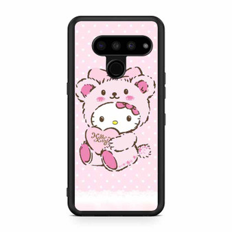Pink Cute Hello Kitty Bear LG V50 ThinQ 5G Case