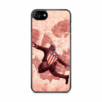 Captain America Falling Down iPhone SE 2020 Case