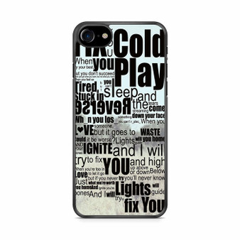 Coldplay Lyrics Fix You iPhone SE 2020 Case