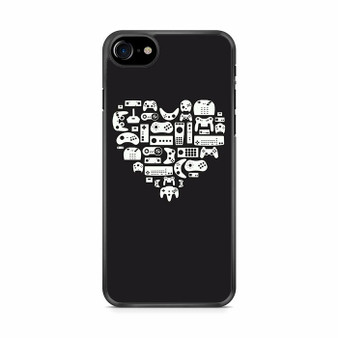 Gaming Stick in Hearth Pattern iPhone SE 2020 Case