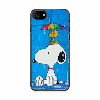 Snoopy In Rain iPhone SE 2020 Case