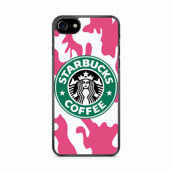Starbucks Pink Camo iPhone SE 2020 Case