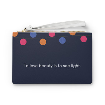 Love Beauty Quotes Clutch Bag