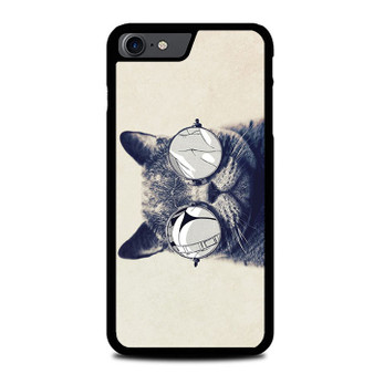 cat hipster iPhone SE 2022 Case