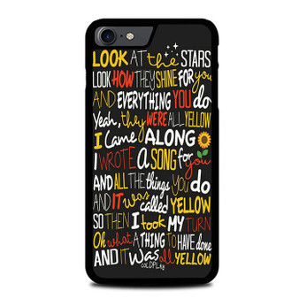 Coldplay Lyrics 2 iPhone SE 2022 Case