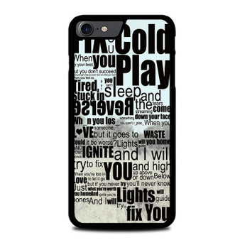 Coldplay Lyrics Fix You iPhone SE 2022 Case