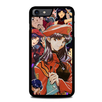 Evangelion Misato Katsuragi Collage iPhone SE 2022 Case