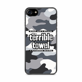 The Terrible Towel Pittsburgh Steelers in Camo iPhone SE 2020 Case