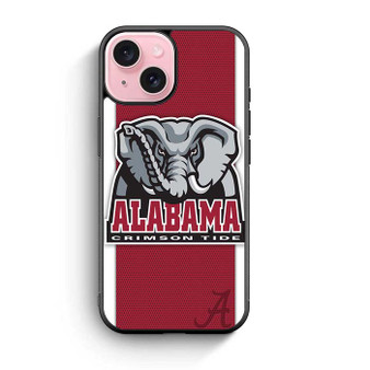 Alabama Crimson Roll Tide football 2 iPhone 15 Case
