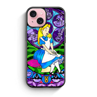 alice stained glass iPhone 15 Case