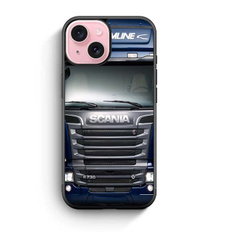 blue scania truck iPhone 15 Case