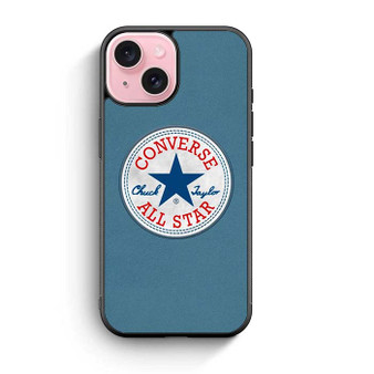 blue texture converse iPhone 15 Case