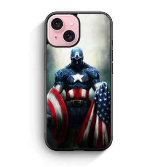 Captain America Art iPhone 15 Case