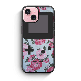 floral vintage gameboy iPhone 15 Case