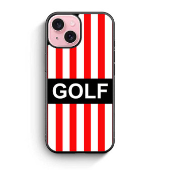 Golf Wang Red Strip iPhone 15 Case