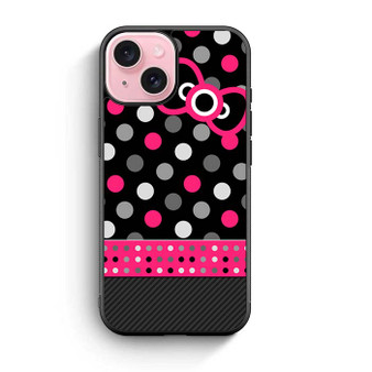 hello kitty polkadots iPhone 15 Case