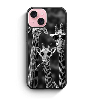 hipster giraffe iPhone 15 Case