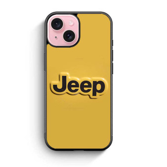 Jeep Yellow Logo iPhone 15 Case
