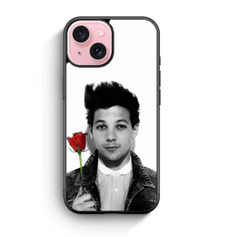 Louis Tomlison Handing a red rose iPhone 15 Case