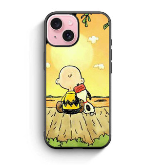 Snopy in Sun Down iPhone 15 Case