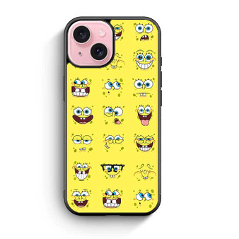 Spongebob Square Pants All Expression iPhone 15 Case