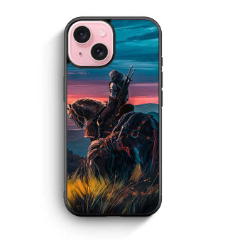 The Witcher Geralt of Rivia Riding Horse iPhone 15 Case