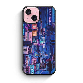 Tokyo City at Night iPhone 15 Case