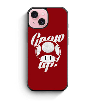 Mario Mushrom Grow Up iPhone 15 Case