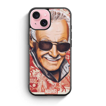 Stann Lee Marvel Art iPhone 15 Case