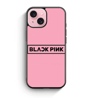 Black Pink Logo iPhone 15 Case