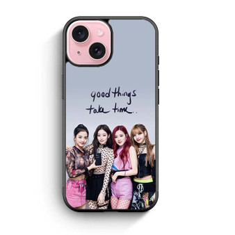 Black Pink Signature 2 iPhone 15 Case