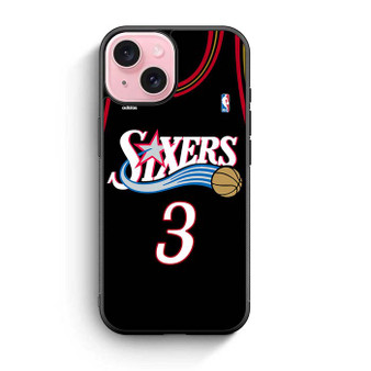 Sixers Iverson Jersey iPhone 15 Case