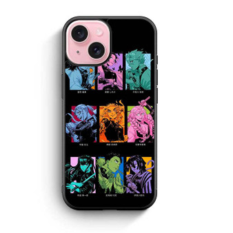 Demon Slayer Hashira Colorful Art iPhone 15 Case