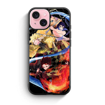 Demon Slayer Tanjiro Zenitsu and Inosuke iPhone 15 Case