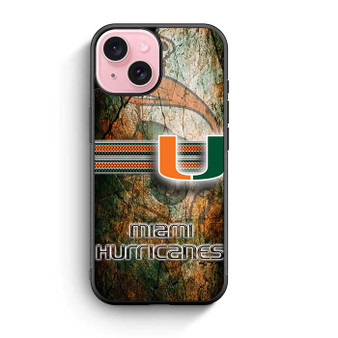 Miami Hurricanes 1 iPhone 15 Case