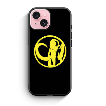 Mighty morphin power rangers black mammoth iPhone 15 Case