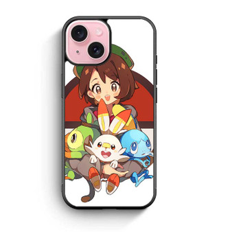 Scorbunny Grookey Sobble Pokemon Sword and Shield iPhone 15 Case