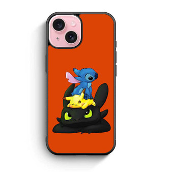Stitch Pikachu Toothless Cute iPhone 15 Case