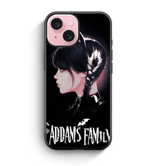 Wednesday The Addams Familly Cat Costume iPhone 15 Case